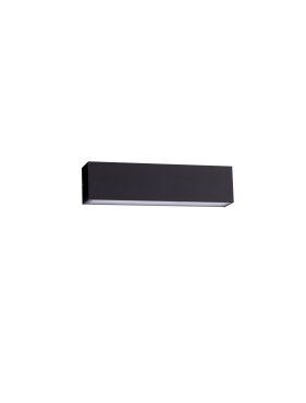 Nova Luce Allure - applique murale extérieure - 26 x 6,5 x 5,1 cm - 22W LED inclus - IP65 - noir sablé