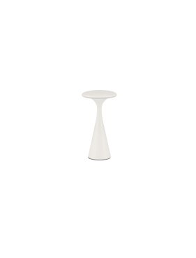 Nova Luce Grigio - lampe de table rechargeable pour extérieur - Ø 10,1 x 19,7 cm - IP54 - blanc sablé