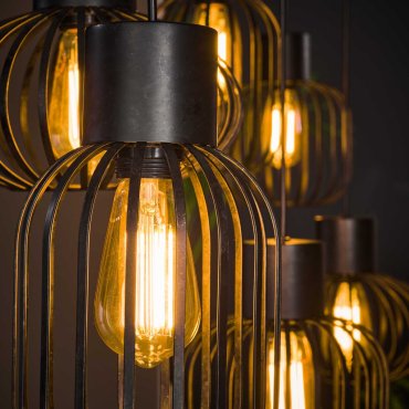 Vico Cage 6L - lampe suspendue - 160 x 28 x 150 cm - anthracite