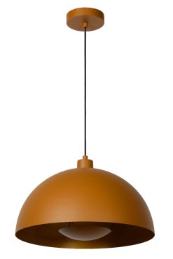 Lucide Siemon - lampe suspendue - Ø40 x 150 cm - jaune ocre