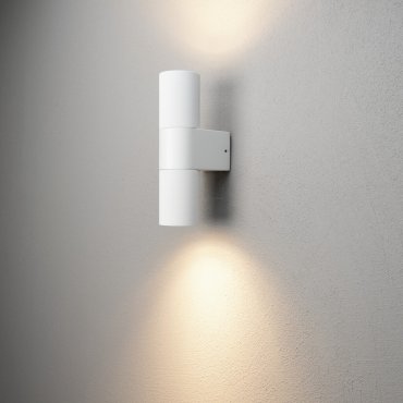 Konstsmide Temi Up/Down - applique murale extérieure - 6,5 x 11,5 x 23,5 cm - IP54 - blanc