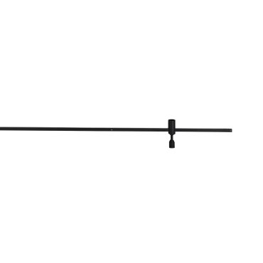 Nova Luce Magna - structure murale magnétique - 150 x 1,5 x 12 cm - noir sable