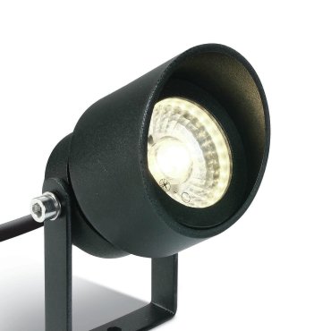 ONE Light Garden Round Spots - spot de sol sur piquet - Ø 6,7 x 11 cm - 5W LED inclus - IP65 - anthracite