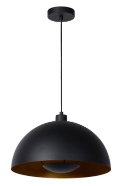 Lucide Siemon - lampe suspendue - Ø40 x 150 cm - noir