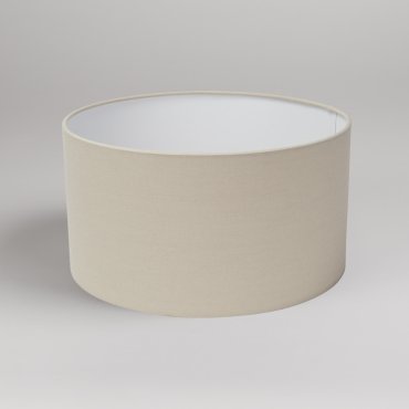Searchlight Drum - abat-jour - Ø 30 x 16,5 cm - beige