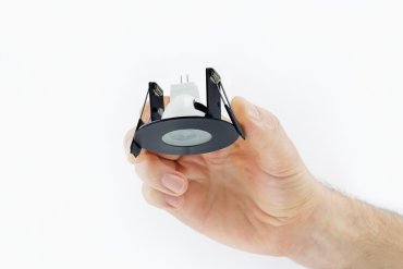 Integral LED mini - spot à encastrer - Ø 64 mm, Ø 45 mm à encastrer - IP65 - noir chromé