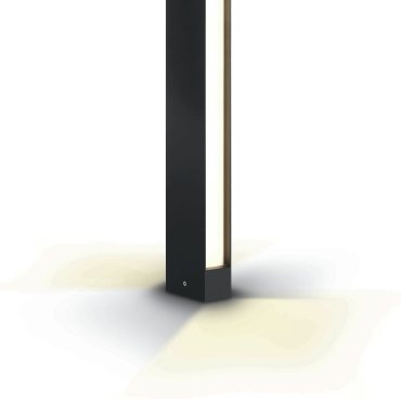 ONE Light LED Garden Path Lights - poteau de jardin - 10 x 5 x 60 cm - 2 x 6W LED inclus - IP54 - anthracite