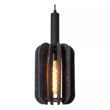 Lucide Rafal - lampe suspendue - Ø 20 x 183 cm - gris