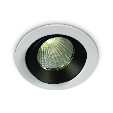 ONE Light COB Dark Light Range - spot encastré - Ø 85 mm, Ø 72 mm encastré - 12W LED dimmable inclus - IP65 - blanc