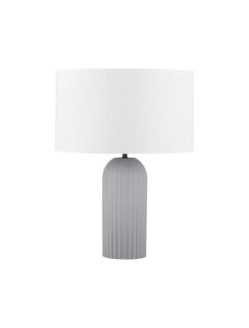 Nova Luce Ammos - lampe de table - Ø 35 x 47 cm - gris et blanc