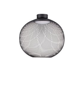 Nova Luce Kinetic - plafonnier - Ø 50 x 50 cm - 24W LED inclus - noir mat
