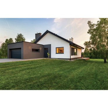 ONE Light Gamme Backlight - plafonnier/mural extérieur - Ø 16,3 x 6 cm - 7W LED inclus - IP54 - anthracite
