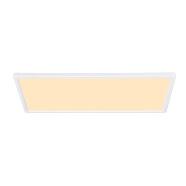 Nordlux Smart Harlow - plafonnier - éclairage intelligent - 59,5 x 29,4 x 2,3 cm - 21W LED inclus - IP54 - blanc