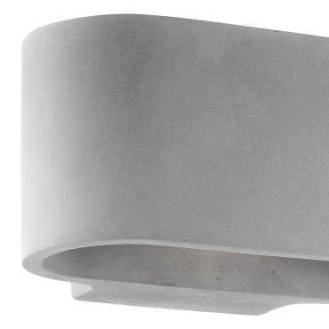 Nova Luce Zerino - applique murale - 18 x 10 x 9 cm - gris