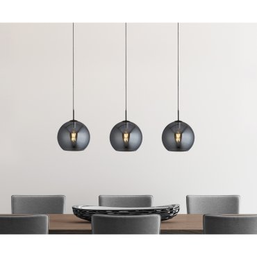 Searchlight Amsterdam - lampe suspendue - 146 x 30 x 240 cm - noir
