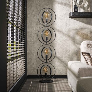 Vico Turn Around XL - lampadaire - 163 cm - couleur anthracite