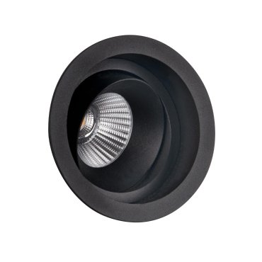 Maxlight Hiden - spot encastré - Ø 95 mm, Ø 90 mm encastré - 10W LED inclus - noir