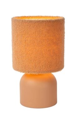 MODÈLE D’EXPOSITION - Lucide Woolly - lampe à poser - Ø 16 x 28 cm - jaune ocre