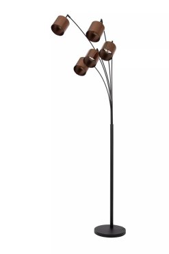 Lucide Rankos - lampadaire - 30 x 71,5 x 200 cm - brun rouille