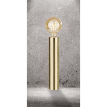 Searchlight Porter - lampe à poser - Ø 6 x 30 cm - or satiné