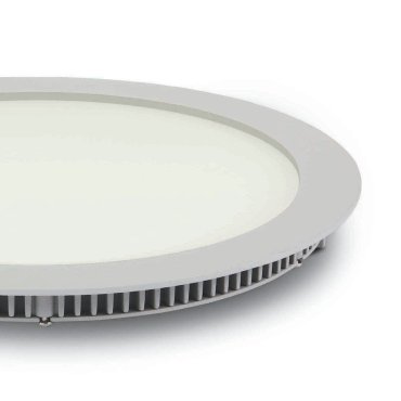 ONE Light Round Recessed Panels Die Cast - spots encastrés - Ø 29,5 x 2,2 cm - 30W LED inclus - IP40 - blanc - couleur de lumière blanc chaud