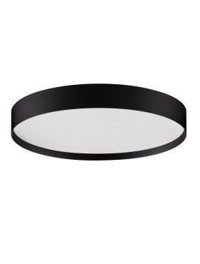 Nova Luce Roi - plafonnier - Ø 40 x 8,5 cm - 37W dimmable LED inclus - noir sablé