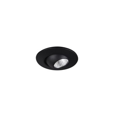 Maxlight Yuca Round - spot à encastrer - Ø 55 mm, Ø 45 mm à encastrer - 3W LED inclus - noir