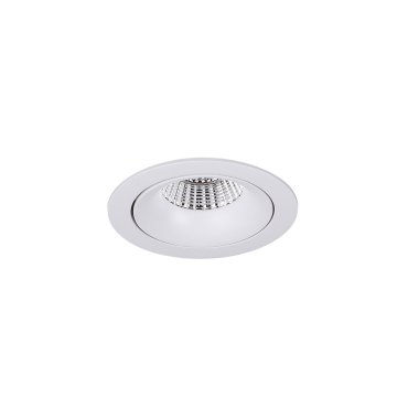 Maxlight Arya Tilted - spot encastré - Ø 104 mm, Ø 92 mm encastré - 8W LED dimmable inclus - blanc