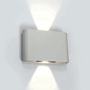 ONE Light Outdoor Slim Range - applique murale extérieure - 18 x 4,2 x 11,5 cm - 2 x 6W LED inclus - IP54 - blanc