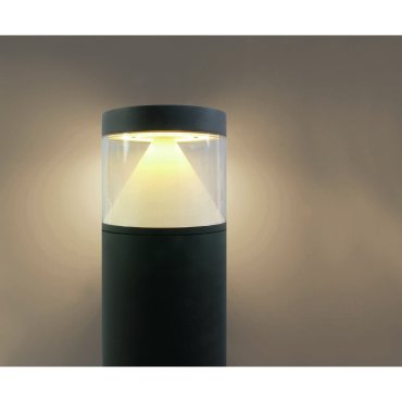 ONE Light LED Bollards Range - lampe de jardin - Ø 16 x 100 cm - 20W LED inclus - IP65 - anthracite - couleur de lumière blanc chaud