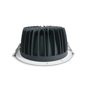 ONE Light COB Downlight Range Die Cast - spot encastré - Ø 230 mm, Ø 210 mm taille d'encastrement - 30W LED inclus - blanc - couleur de lumière blanc chaud