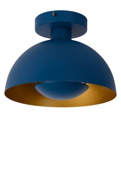 Lucide Siemon - plafonnier - Ø25 x 19 cm - bleu