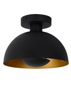 Lucide Siemon - plafonnier - Ø25 x 19 cm - noir