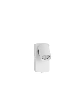 Nova Luce Cosmina - applique murale - 11 x 16 x 3 cm - 10W LED inclus - blanc sablé