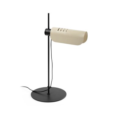 Faro Martinica - lampe de table - 38,6 x 53 x 24 cm - noire et beige
