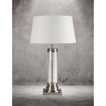 Searchlight Pedestal - lampe à poser - Ø 37 x 62 cm - argent satiné