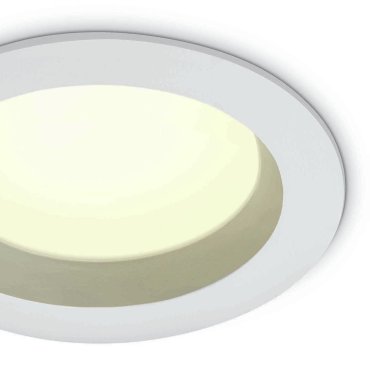 ONE Light Salle de bain Downlights - spot encastré - Ø 170 mm, Ø 140 mm encastré - 18W LED inclus - IP54 - blanc - couleur de lumière blanche