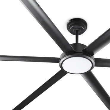Faro Rotterdam 20 XL - ventilateur de plafond avec lumière et télécommande - Ø 200 cm - 32W LED inclus - noir mat