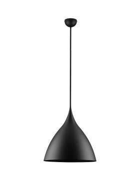 Nova Luce Syntopia - lampe suspendue - Ø 46 x 178 cm - noir sablé
