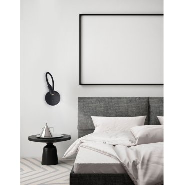 Nova Luce Jaco - lampe de chevet - 10 x 3 x 44 cm - 3W LED inclus - noir