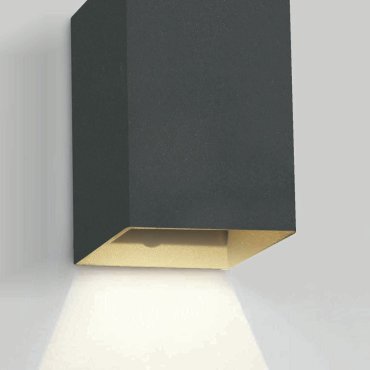 ONE Light Outdoor Wall Dark Lights - applique murale extérieure - 9 x 6,8 x 10,7 cm - 3W LED inclus - IP54 - anthracite