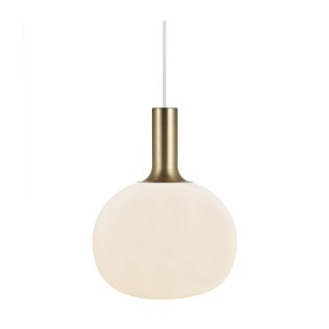 Nordlux Alton - lampe suspendue - Ø 25 x 333 cm - blanc opale et laiton ou noir