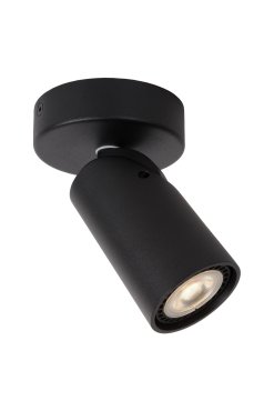 Lucide Xyrus - spot en saillie - 9 x 12,5 x 9 cm - 5W LED dimmable inclus - dim to warm - noir