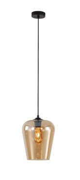 Artdelight Tombo - lampe suspendue - Ø 23 x 186 cm - ambre