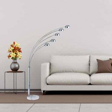 Searchlight Giraffe - lampadaire - 210 cm - chrome