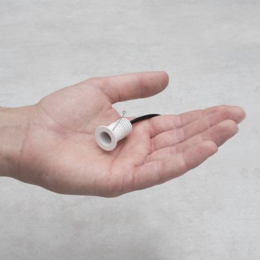 Nova Luce Tiny - spot à encastrer - Ø 22 mm, Ø 16 mm à encastrer - 1W LED inclus - IP44 - blanc