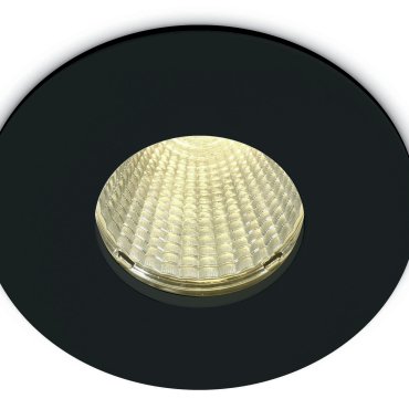 ONE Light COB Bathroom High Power - spot encastré - Ø 83 mm, Ø 70 mm encastré - 12W LED inclus - IP64 - noir