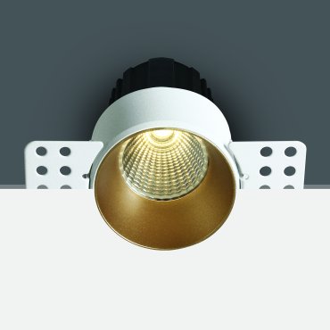 ONE Light Trimless Mini Range - spot à encastrer - Ø 64 mm, Ø 70 mm à encastrer - 12W LED dimmable inclus - laiton