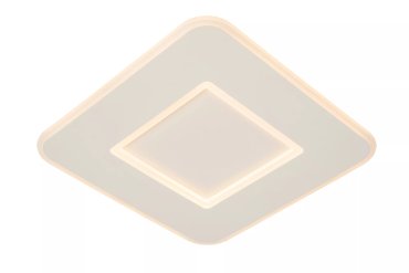 Lucide Axelle - plafonniers - 39,4 x 39,4 x 4,6 cm - 24W LED inclus - 3 StepDim - blanc