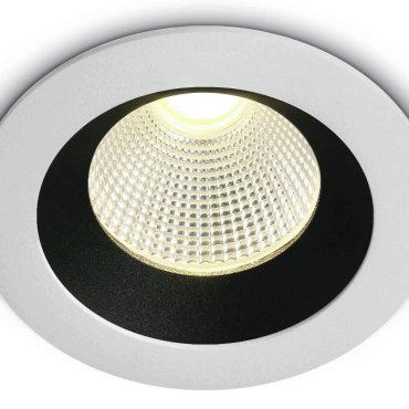 ONE Light Gamme Dark Light - spot encastré - Ø 85 mm, Ø 75 mm encastré - 12W LED dimmable inclus - IP65 - blanc - couleur de lumière blanche